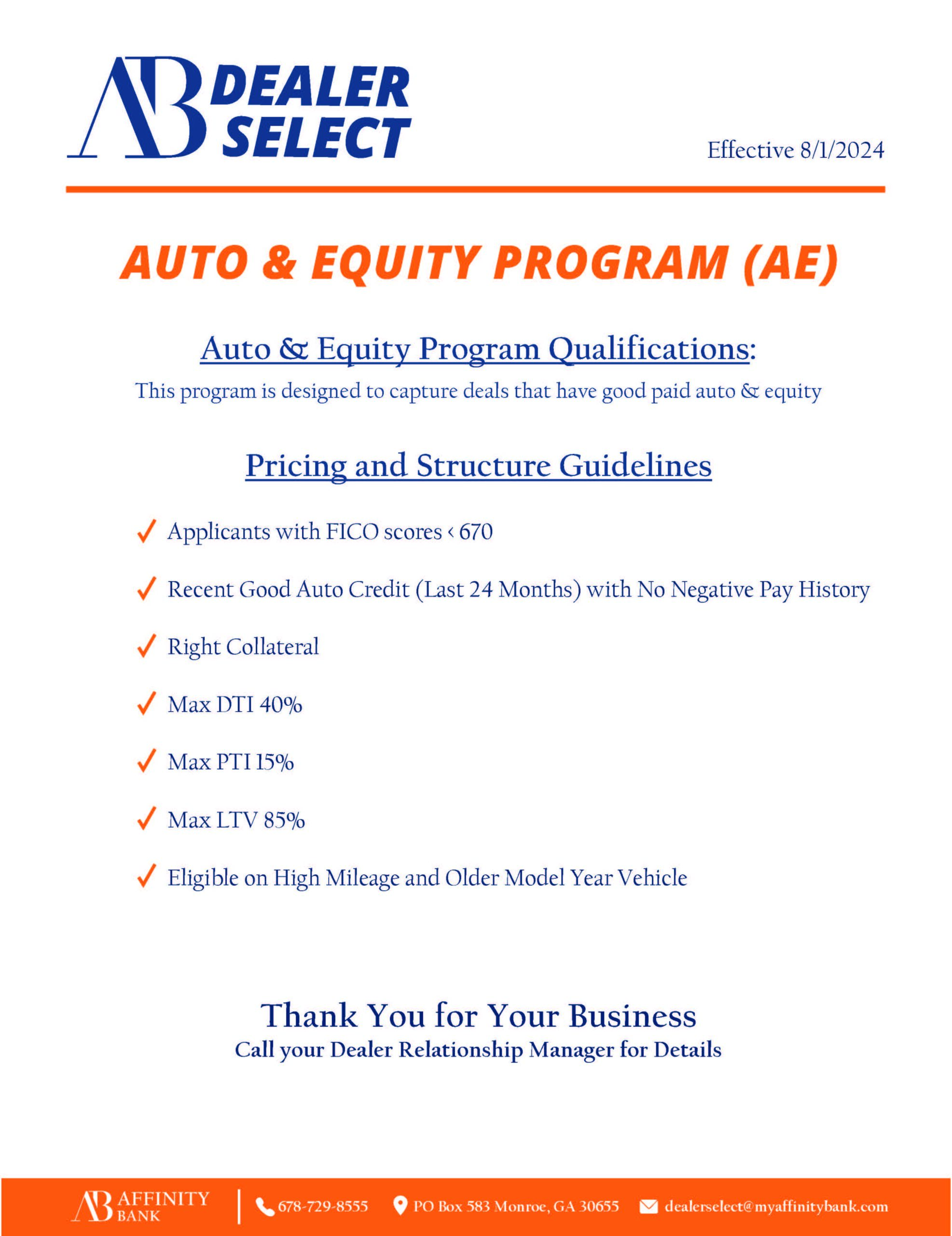 Our Programs – Affinity Bank